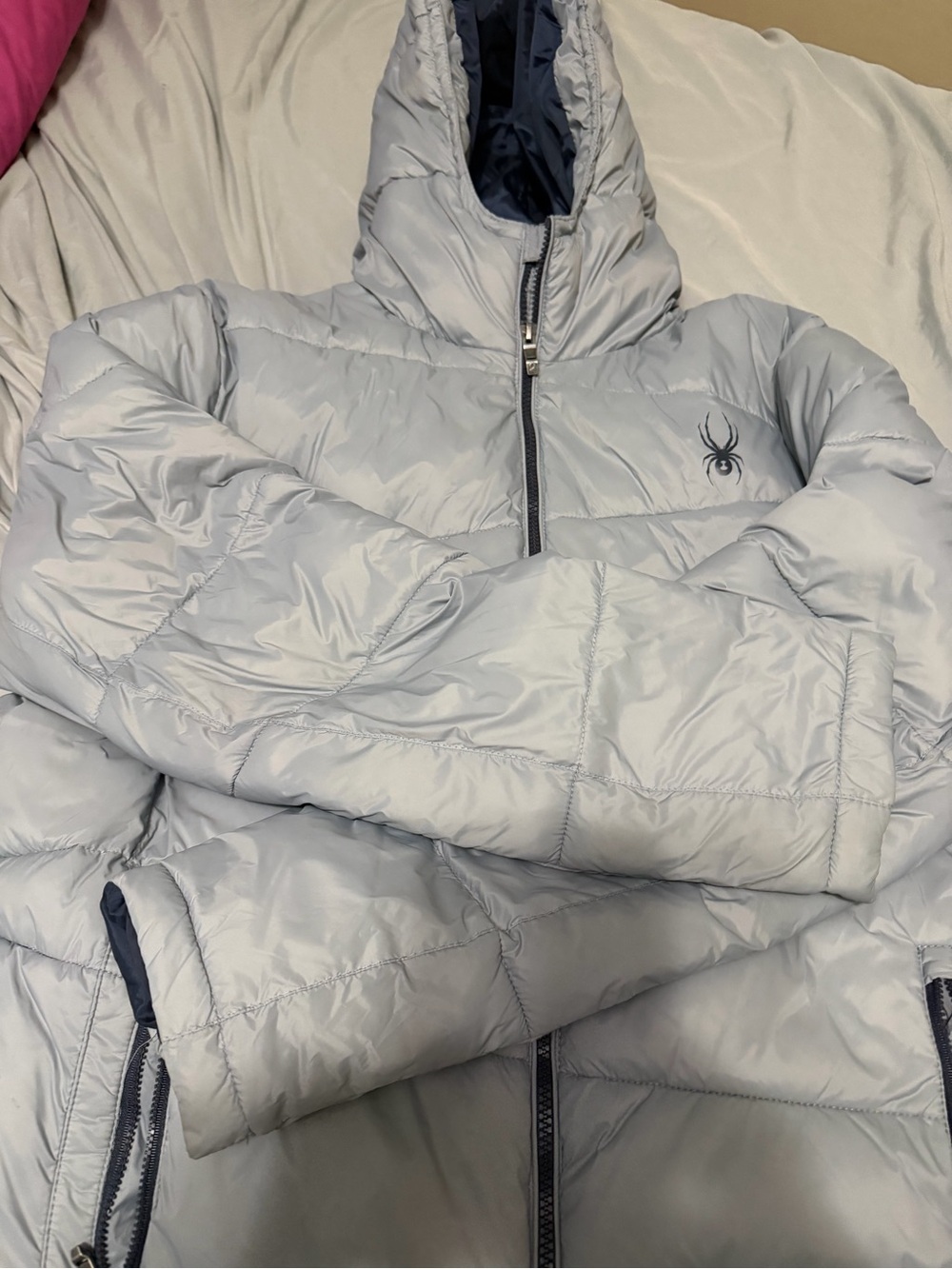 Spyder Men’s Nexus Light Gray Puffer Jacket